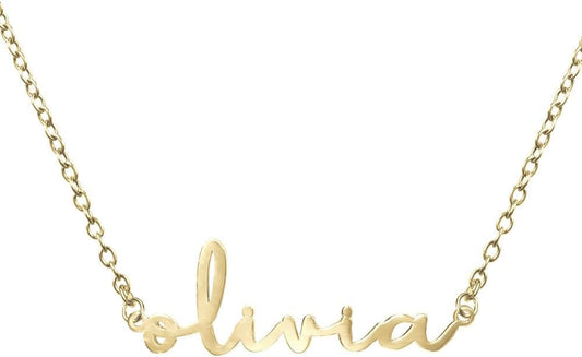 PicturesOnGold.com Custom Name Necklace For Women Personalized Name Necklace in Sterling Silver or Gold Necklace Personalized with any Name or Word