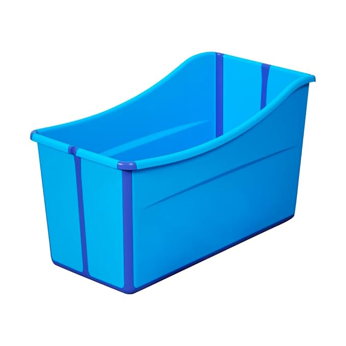 Large Foldable Bathtub for Toddler Collapsible Baby Bathtub Portable Bath tub Lightweight for Children Twins Petite Adult