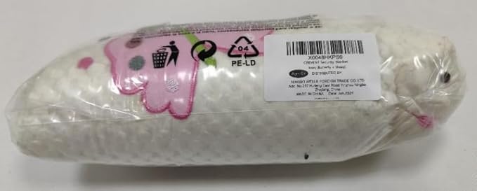 CREVENT Soft Cozy Baby Blankets for Boys Girls + Security Blanket, Set with A Gift Bag Newborn Essentials (Ivory)