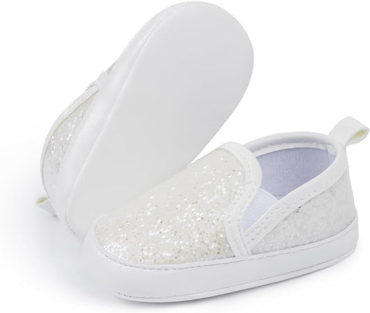 Morbido Infant Baby Boys Girls Canvas Sneaker Toddler Slip On Anti Skid Newborn First Walkers Candy Shoes for 0-18 Months