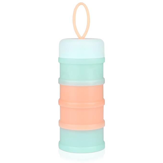 Accmor Baby Formula Dispenser On The Go, Stackable Formula Dispenser for Travel Formula Container to Go, Non-Spill Milk Powder Baby Kids Snack Storage Container, BPA Free