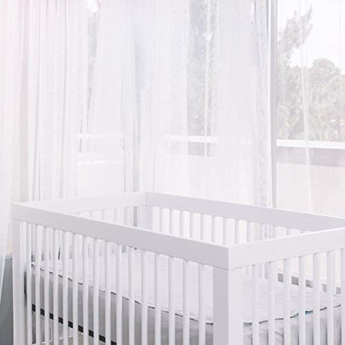 QuickZip Crib Sheet Set - Faster, Safer, Easier Baby Crib Sheets - Includes White Wraparound Base & 3 Zip-On Crib Sheets – White 100% Cotton - Fits All Standard Crib Mattresses