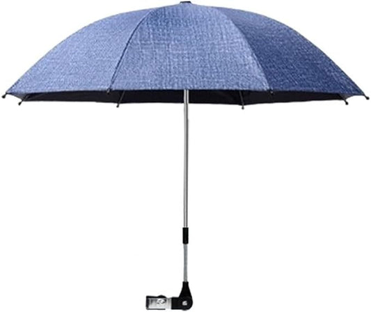 Convenient and Lightweight, Clip-On, Adjustable Steering, Universal, Umbrella Baby Stroller, Stroller Umbrella Attachment for Sun Protection