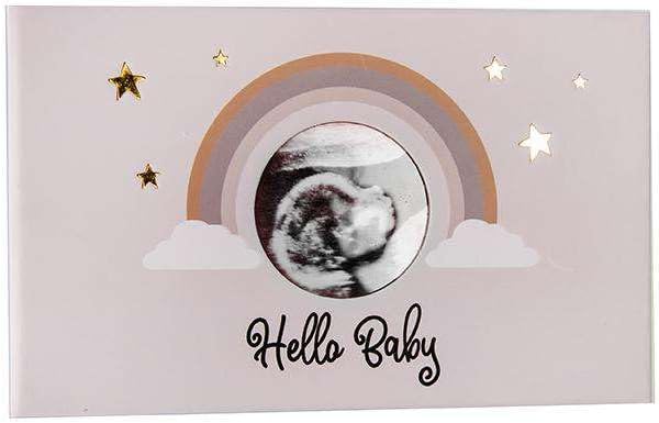 MBHB Ultrasound & Pregnancy Photo Album, 4x6" Picture Album Holds 100 Baby Memories, Perfect Keepsake Scrapbook, Durable Large Design Pictures, Ideal Baby Albums Scrap Book for Photos, Gray