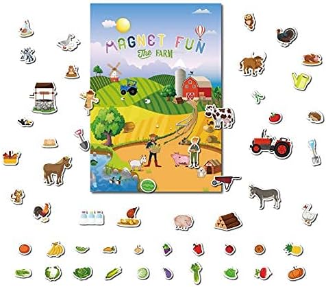 Magnetic Portable Playboard Farm Life (58 Pcs), Age 5+