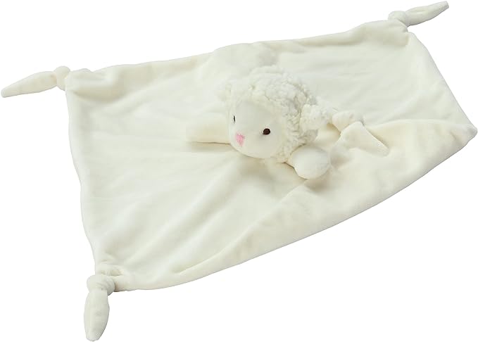 CREVENT 2pcs Soft Plush Animal Face Security Blankets for Boys and Girls, Great Gifts for Birthday Baby Shower (Sheep + Bunny)