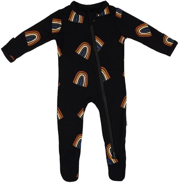 KYTE BABY Unisex Zipper Closure Footies, Rayon Made From Bamboo, 0-24 Months