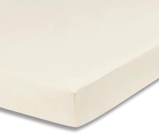 Everyday Kids Fitted Crib Sheet, 100% Soft Breathable Microfiber Baby Sheet, Fits Standard Size Crib Mattress 28in x 52in, Beige Nursery Sheet