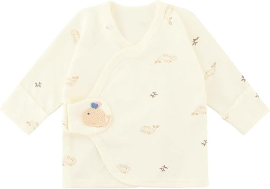 Premie Side Snap Baby Shirt for Preemie Baby, Purcotton Side Snap Tees for Newborn Baby Girls&Boys