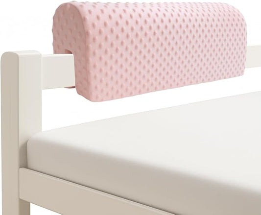 Wonder Space Toddlers' Bed Rail Bumpers Protecter - Children's Bed Guardrail Padding - Anti-Collision | Increased Height | Fall Prevention - Easy InstallEnhanced Safety Mostly Fit (2.3ft, Pink)
