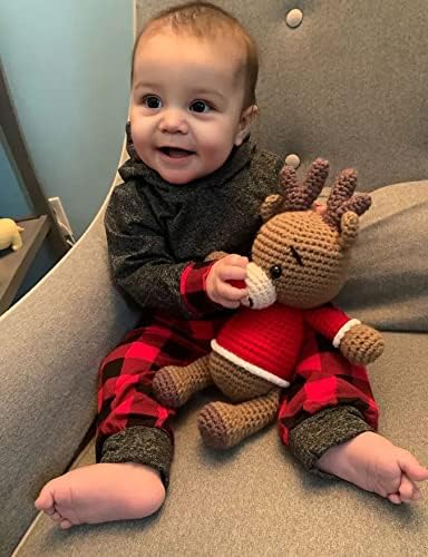 Fommy Newborn Baby Boy Clothes Plaid Letter Print Long Sleeve Hoodies + Long Pants 2PCS Fall Winter Outfits Set