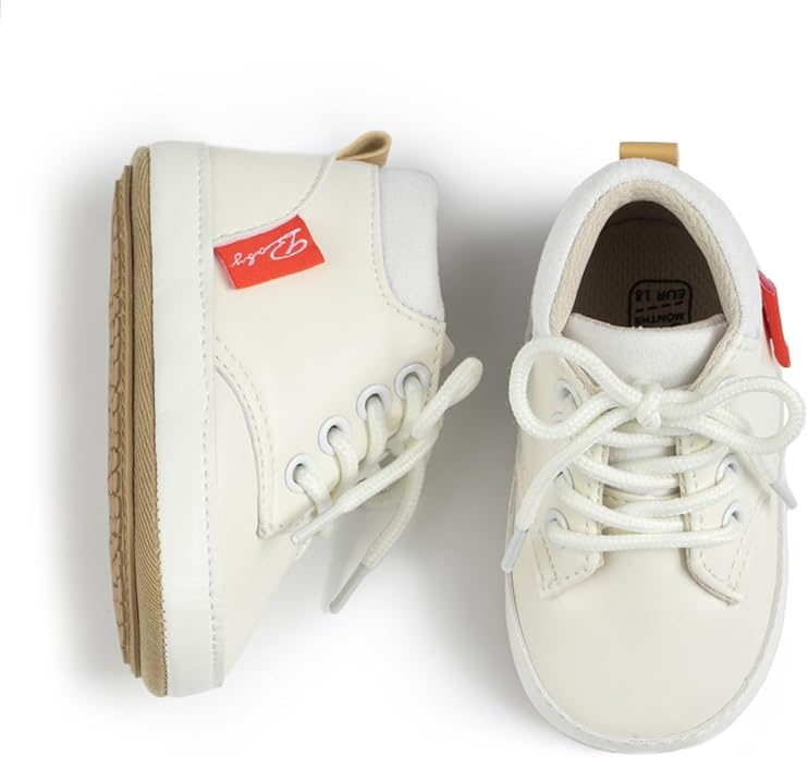 CENCIRILY Baby Boys Girls High Top Sneakers Soft Soles Anti Skid Infant Ankle Shoes Toddler Prewalker First Walking Crib Shoes