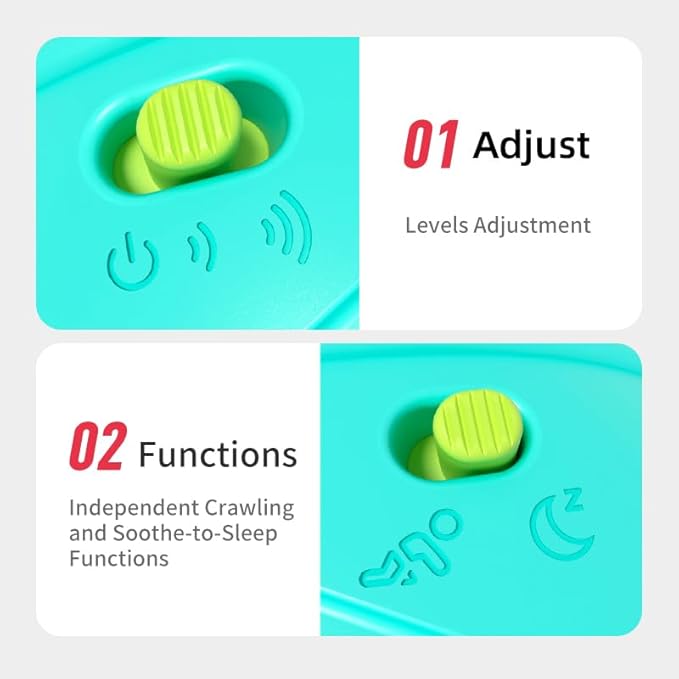 Baby Musical Turtle Toy crawls 360 Degrees, Light Up Infant Toys 0-3-6 6-12 12-18 Months Birthday Gifts for 1-2 Year Old Boys Girls Baby Learning Development Toddler Sleeping Toys.