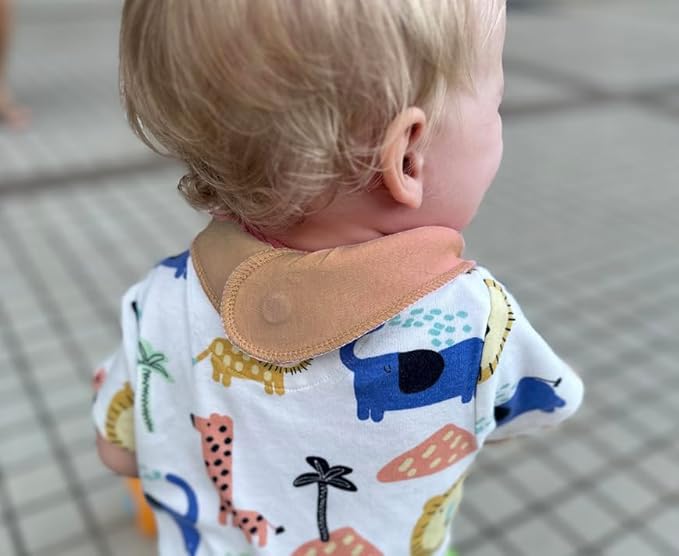 Blue Wren Magnetic Bandana Drool Bibs 5-pack - Magnetic Closure Baby Bibs - Safe, Easy, Chic Teething Bib