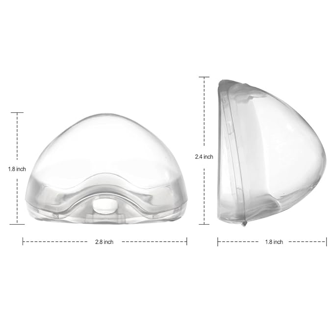 Accmor Pacifier Case, Pacifier Holder Case, Pacifier Container for Travel, BPA Free, Transparent, 4 Pack