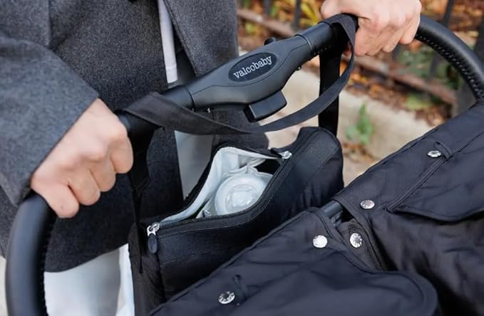 Valco Baby Slim Twin Stroller 2024 (Licorice) - Lightweight Double Stroller Side by Side, Compact Fold, Toddler Twin Stroller with Large SPF50 Canopy, Adjustable Footrest, and Reclining Seats