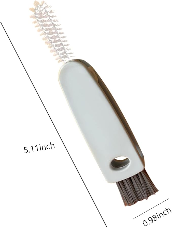 Linhongwu 2PCS 3 in 1 Tiny Bottle Cup Lid Detail Brush Straw Cleaner Tools Water Cleaning Crevice for Bottles Carrot Clean Brushes