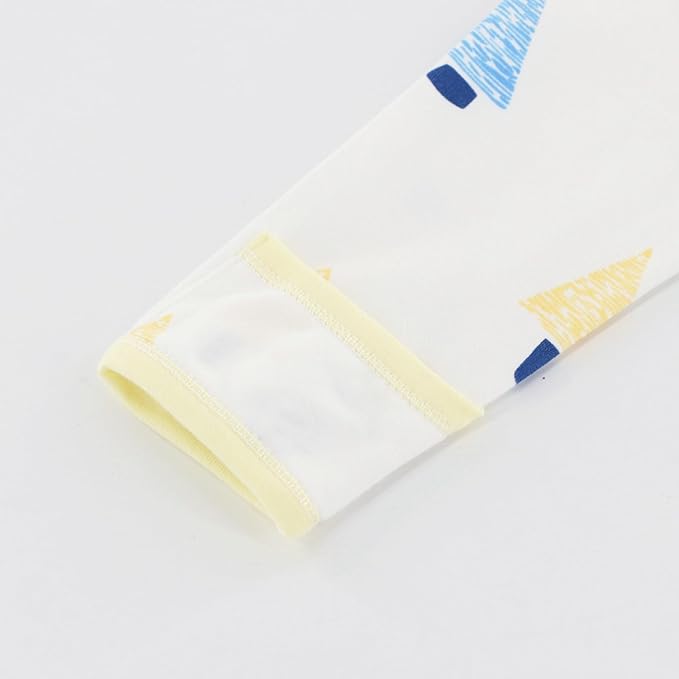 Newborn Side snap Shirts for Baby Girls & Boys, Purcotton Baby Girls & Boys Top Tees with Cute Patterns, 2-Pack