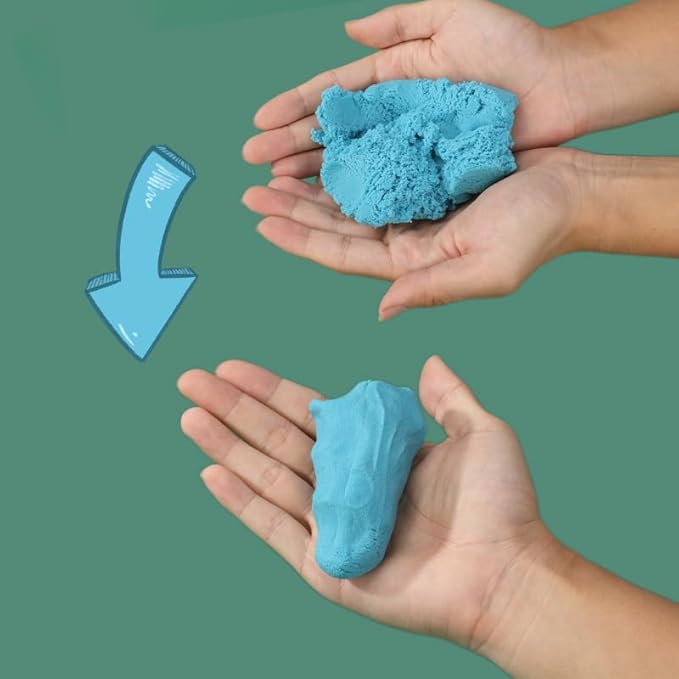 Insects and Reptiles Putty Explorers Educational Sensory Kit Wooden Play Box Bugs Snakes Science Life Moldable Sand Kit STEM Educational Toys Science Teacher Classroom Gifts Lizards Volcano Easter