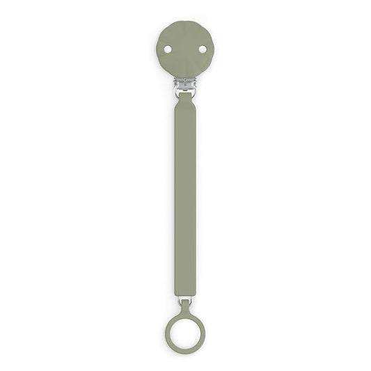 Suavinex Wonder Silicone Baby Pacifier Clip, Spain's #1 Baby Bottle and Pacifier Brand, Paci Clips for Babies, Essentials, Hedge Green