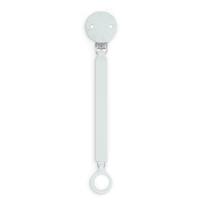 Suavinex Wonder Silicone Baby Pacifier Clip, Spain's #1 Baby Bottle and Pacifier Brand, Paci Clips for Babies, Essentials, Illusion Blue