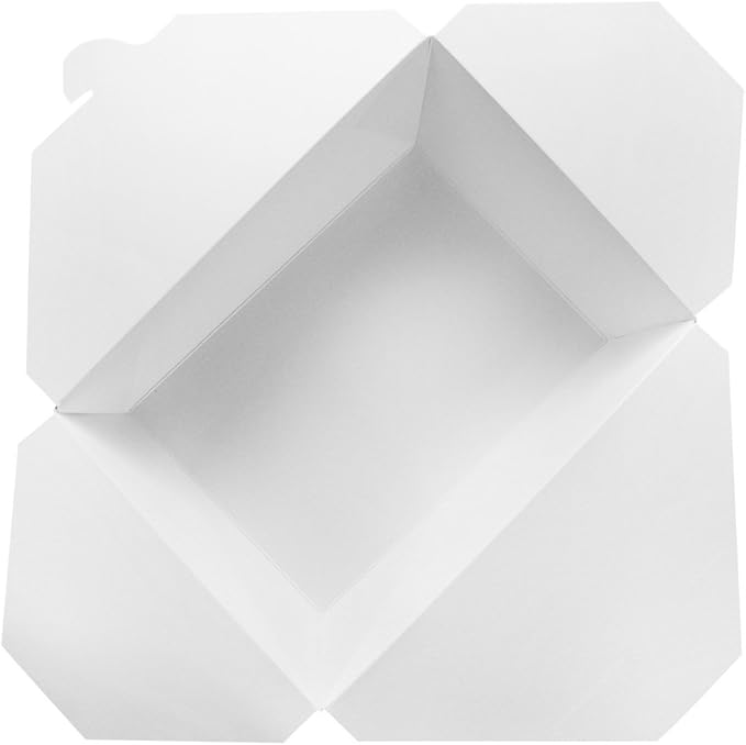 Karat FP-FTG110W 110 fl.oz. 7.8" x 5" X 3.5" Fold-to-Go Box #4 (Pack of 160)