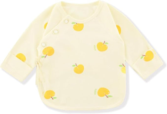 Side Snap Baby Shirt for Newborn Baby Boys&Girls, Purcotton Infant Tshirt for Autumn&Winter