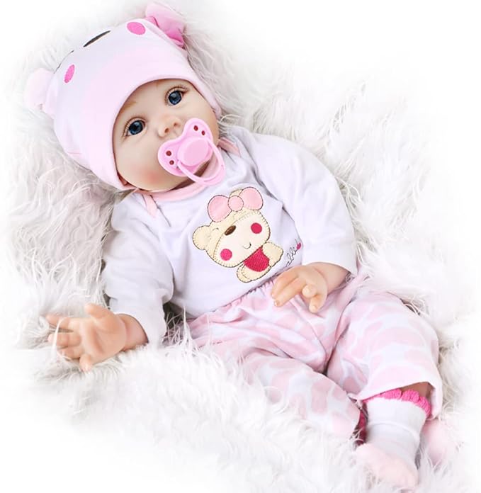 CHAREX Reborn Baby Dolls Girl - 16 Inches Realistic Soft Vinyl Newborn Baby Doll That Look Real, Best Toy for Kids Ages 3+