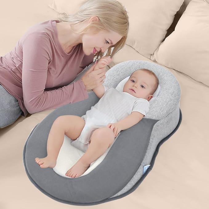 Rest Nest Baby Bed Acid Reflux with Strap, New Rest Nest Baby Pillow for Comfortable Play & Feeding Support