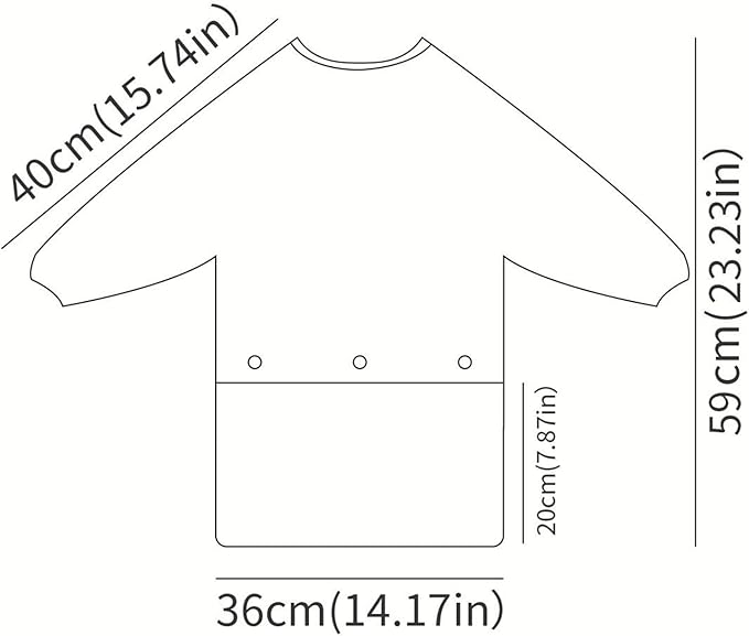 Long Sleeve Baby Bib-Mess Proof Baby Feeding Bibs with Adjustable Design for Babies during Eating or Highchair