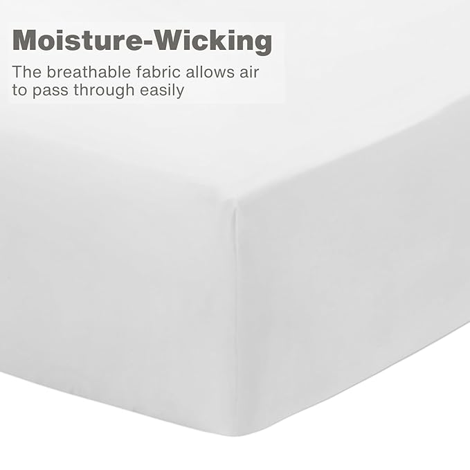 Everyday Kids 2 Pack Fitted Boys Crib Sheet, 100% Soft Breathable Microfiber Baby Sheet, Fits Standard Size Crib Mattress 28in x 52in, Nursery Sheet - Space/White