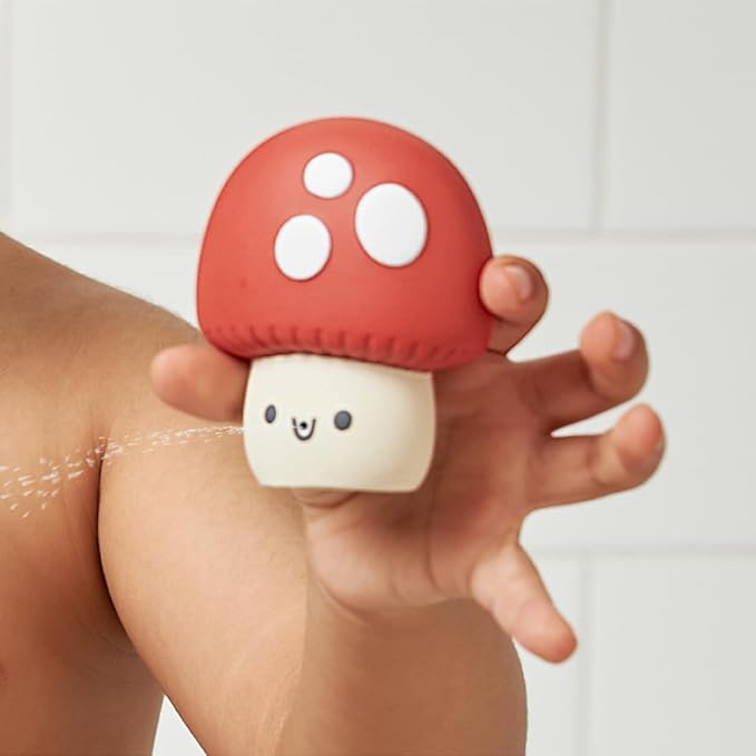 Itzy Ritzy Water-Squirting Sensory Bath Toys – Soft, Textured & Easy to Squeeze for Babies & Toddlers – Characters for Fun & Motor Skill Development - Set of 4 Includes Sun, Snail, Mushroom & Hedgehog