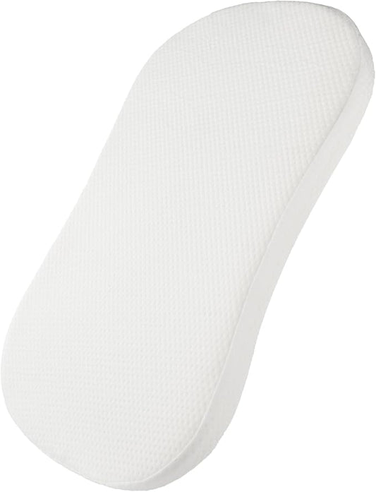 Mecc ecoh Baby Bassinet Mattress, 100% Breathable Cover, Water-Resistant Lining, Hourglass 30"x18"x2" Fit for Halo BassiNest Bassinet Series