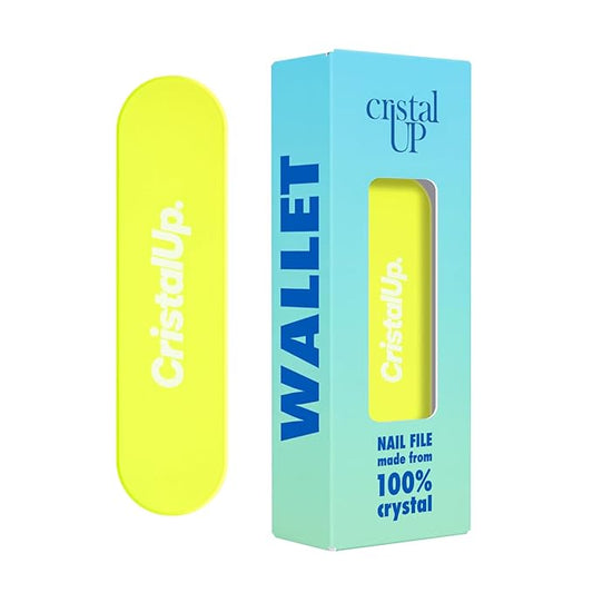 Crystal Nail File 1.6 in, Mini Glass File Ideal for Wallet, Durable, Gentle on Nails, Perfect for Travel, Home, Office and On the Go, Compact for Quick Touch Ups