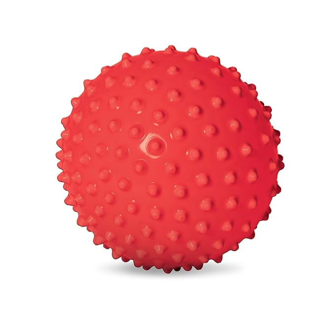 Edushape Original Sensory Ball for Baby - 7" Red Color Ball Enhances Gross Motor Skills for Kids 6 Months & Up