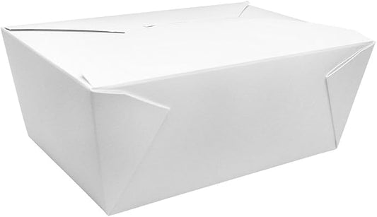 Karat FP-FTG110W 110 fl.oz. 7.8" x 5" X 3.5" Fold-to-Go Box #4 (Pack of 160)