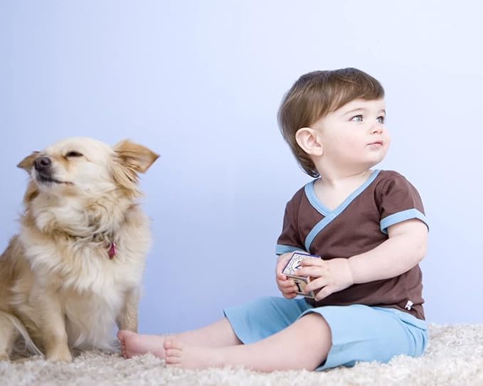 Babysoy Unisex Baby Short Sleeve Wrap Around Kimono Tee Shirt