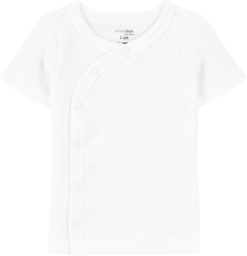 Simple Joys by Carter's Baby Boys' 6-Pack Side-snap Short-Sleeve Shirt