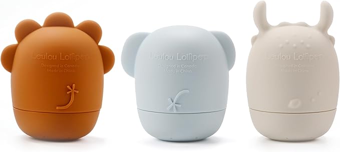 Loulou Lollipop Silicone Squirt and Play Mold-Free Bath Toys - Multi-Colored