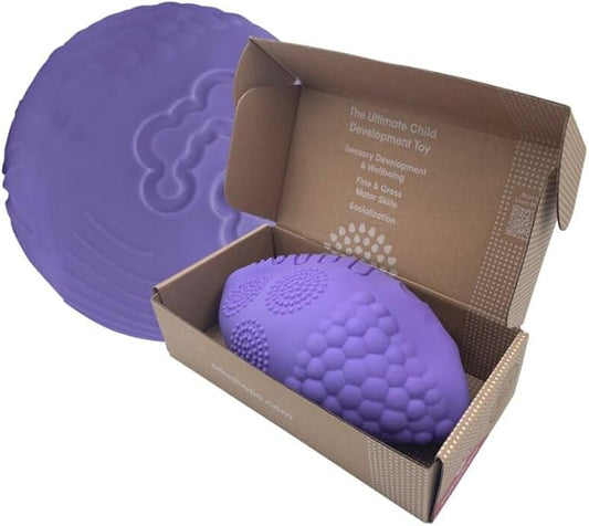 Edushape Texture-iffic Sensory Ball for Baby - 7" Baby Ball for Kids with 8 Sections of Different Tactile Patterns