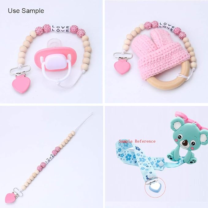 20Pcs Enamel Suspender Clips Metal Heart Pacifier Clips for Pacifier Holder Clip Bed Sheet Garment Mitten Making DIY Jewelry Accessories Mix 16 Colors