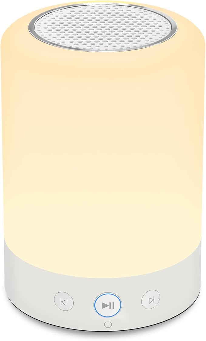 Kipcush Night Light White Noise Sound Machine, Max 8H Timer, 20 Soothing Sleep Sounds. Portable Design for Bedroom, Office, Nursery, Travel, Up to 8 Hours Battery Life