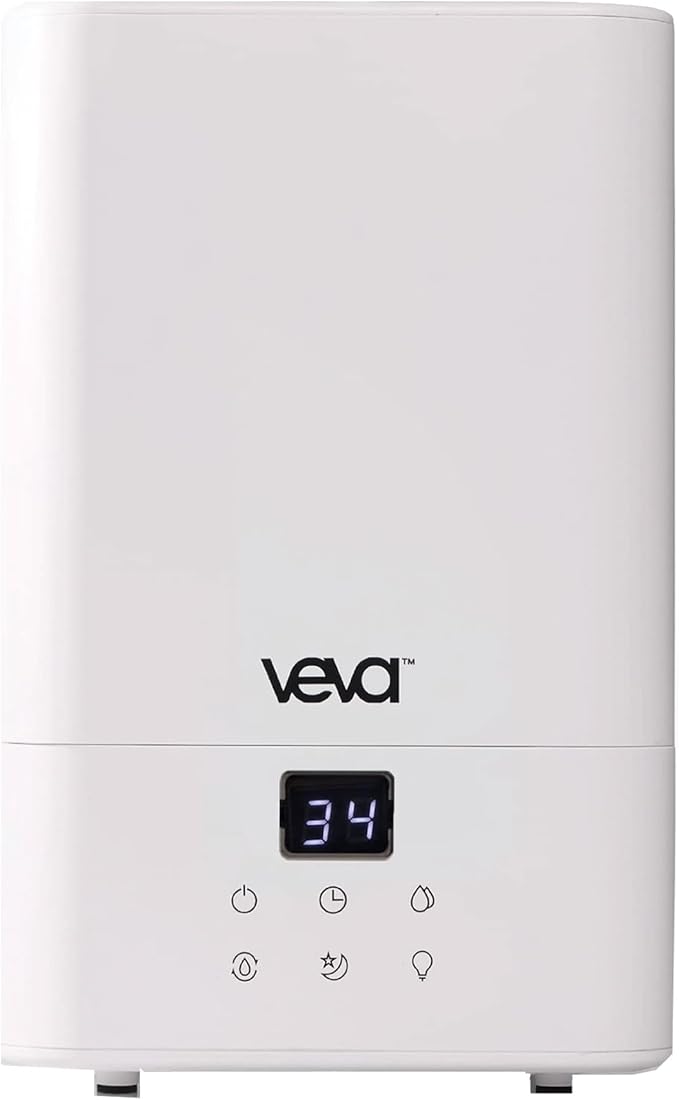 VEVA Humidifiers for Bedroom Large Room 4.5L, Cool Mist Water Vaporizer Essential Oil Diffuser, Quiet Humidifiers for Baby, Covers up to 323 Sq. Ft.