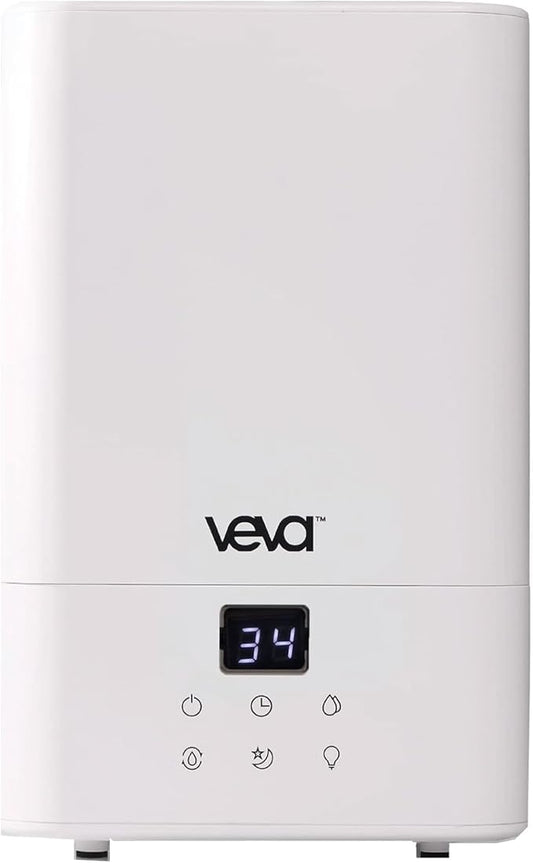 VEVA Humidifiers for Bedroom Large Room 4.5L, Cool Mist Water Vaporizer Essential Oil Diffuser, Quiet Humidifiers for Baby, Covers up to 323 Sq. Ft.
