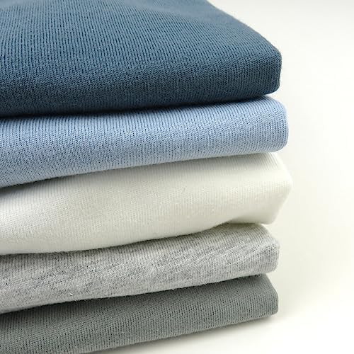 HonestBaby 5-Pack Long Sleeve T Shirts 100% Organic Cotton for Toddler, Little Kids Boys, Girls