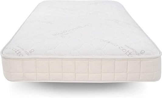 Naturepedic Organic Kids 2-in-1 Mattress - Full Size with Quilted Top & Waterproof Layer - Firm & Comfortable for Trundle & Bunk Beds