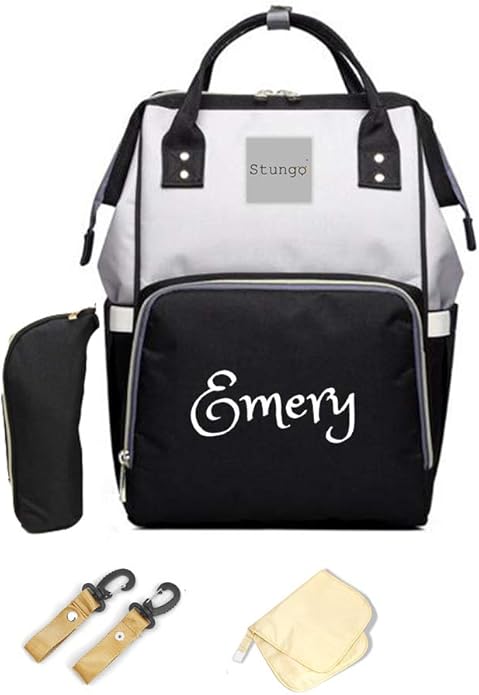 PERSONALIZED Large Diaper Bag Knapsack Custom Diaper bag Monogram Backpack