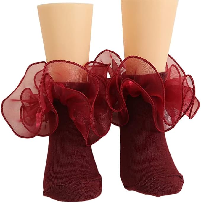 Toptim Newborn Baby-girls Socks and Bow Infant Toddler Ankle Socks