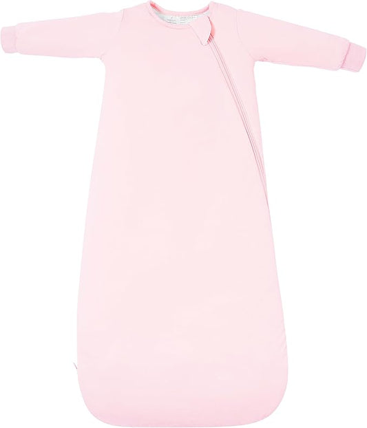 Baby Sleep Sack Long Sleeve Wearable Blanket 1.0 TOG, Premium Soft Infants Sleeping Bags with 2-way Zippers