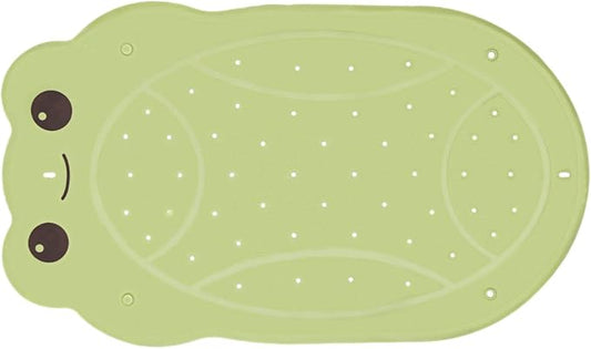 Frog Bath Tub Mats Baby Non Slip Bath Mat Frog, Strong Suction Cups & Drain Holes for Safe, Bath Mat for Baby in Tub Non Slip& Waterproof Bathtub Essentials for Kids, 30x18 Inch